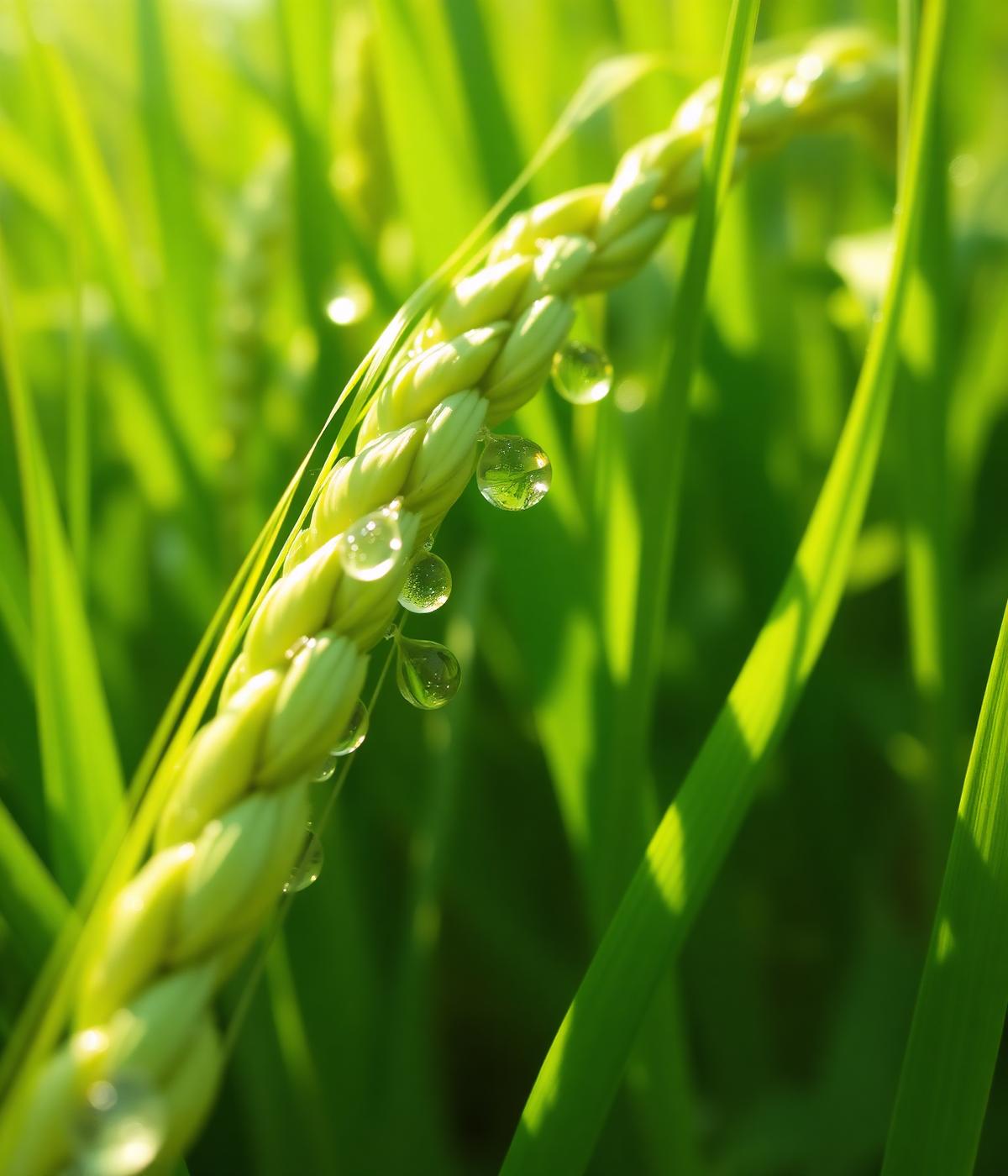 Healthy crop close-up
